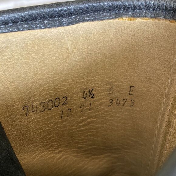 GREB Black Leather 9-Eyelet Combat Steel Toe Army Boots - Picture 13 of 14